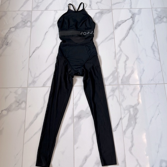 Jo + Jax Fame Uni Dance Unitard One Piece In Classic Black Girl’s YL - Picture 2 of 14